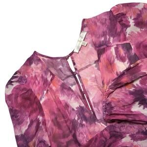 Loveshackfancy Womens Lincoln Mini Silk Pink Dress Pre-Dawn Sky Size 0